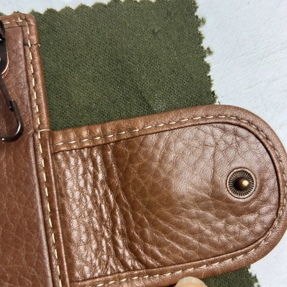 Auth. LOEWE KNAPPE Suede Leather 6 Ring Key Holder brown wallet vtg w.box unisex